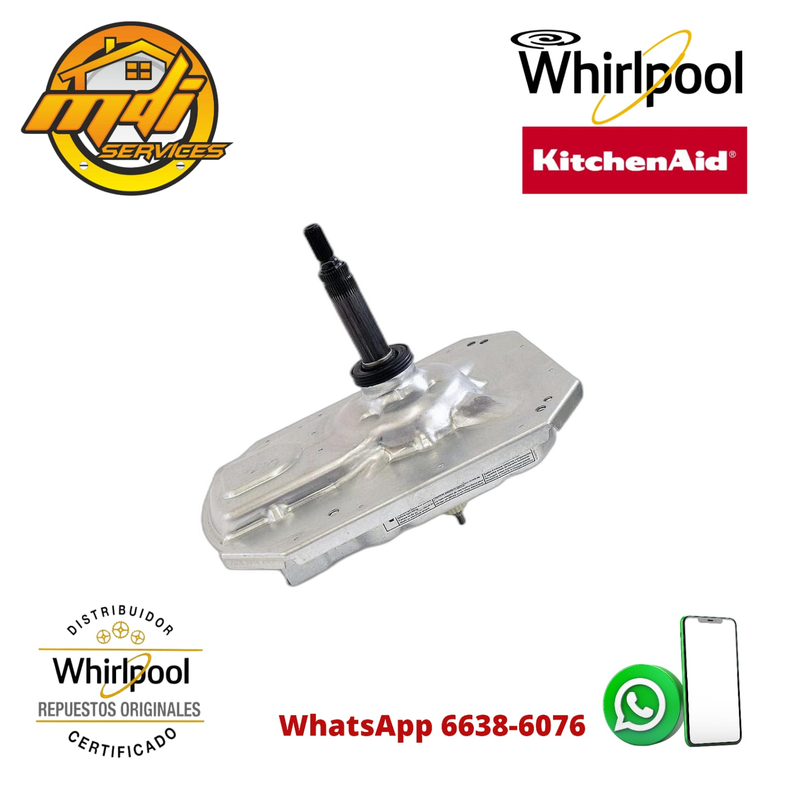 TRANSMISION LAVADORA WHIRLPOOL W11035747 W11454372